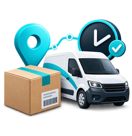 Delivery & Dispatch route from production to customer